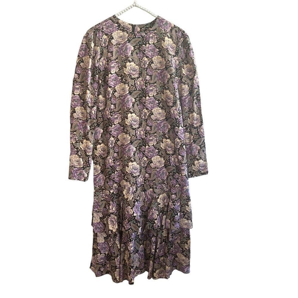 Leslie Fay vintage dress size 12 floral print